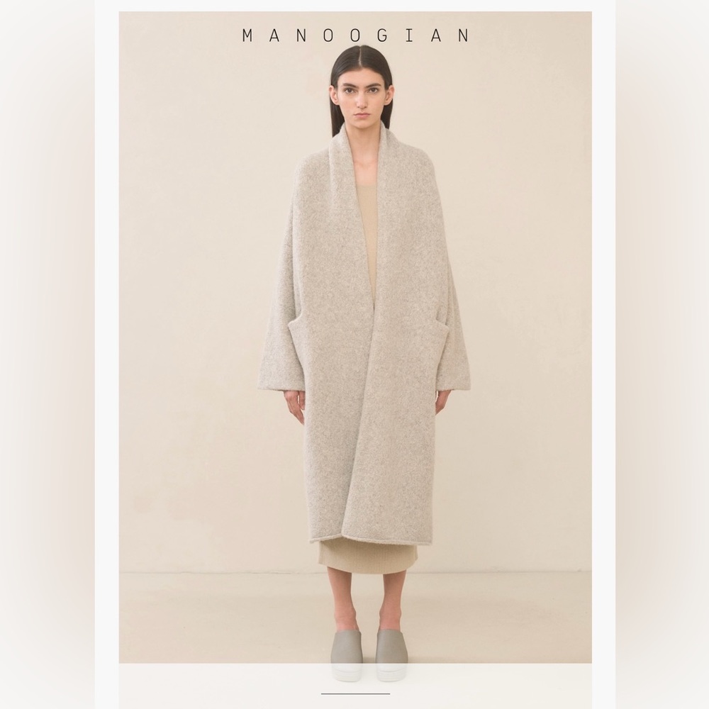 Lauren manoogian long shawl cardigan pebble NWT